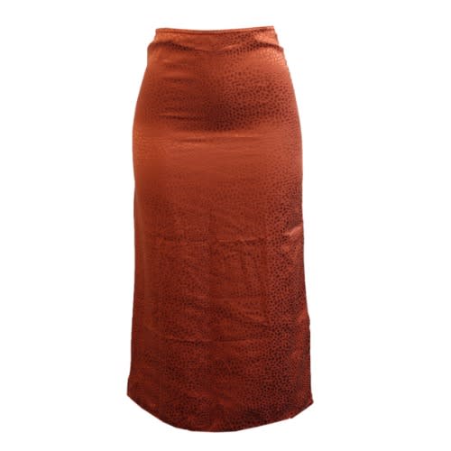 Ladies Soft Material Skirt - Orange