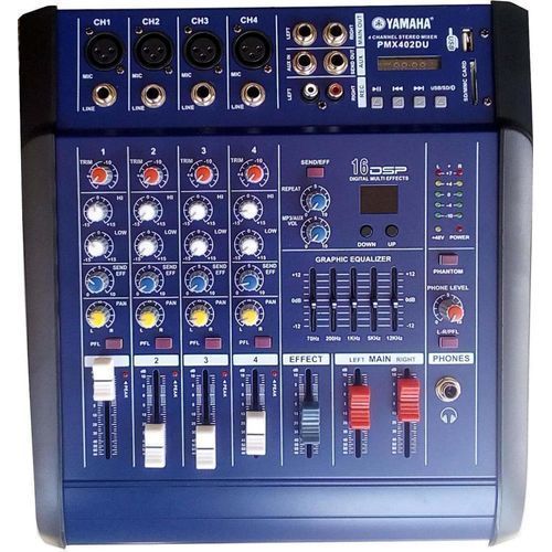 Yamaha 4 Channel Powered Mixer With Amplifier USB, Bluetooth