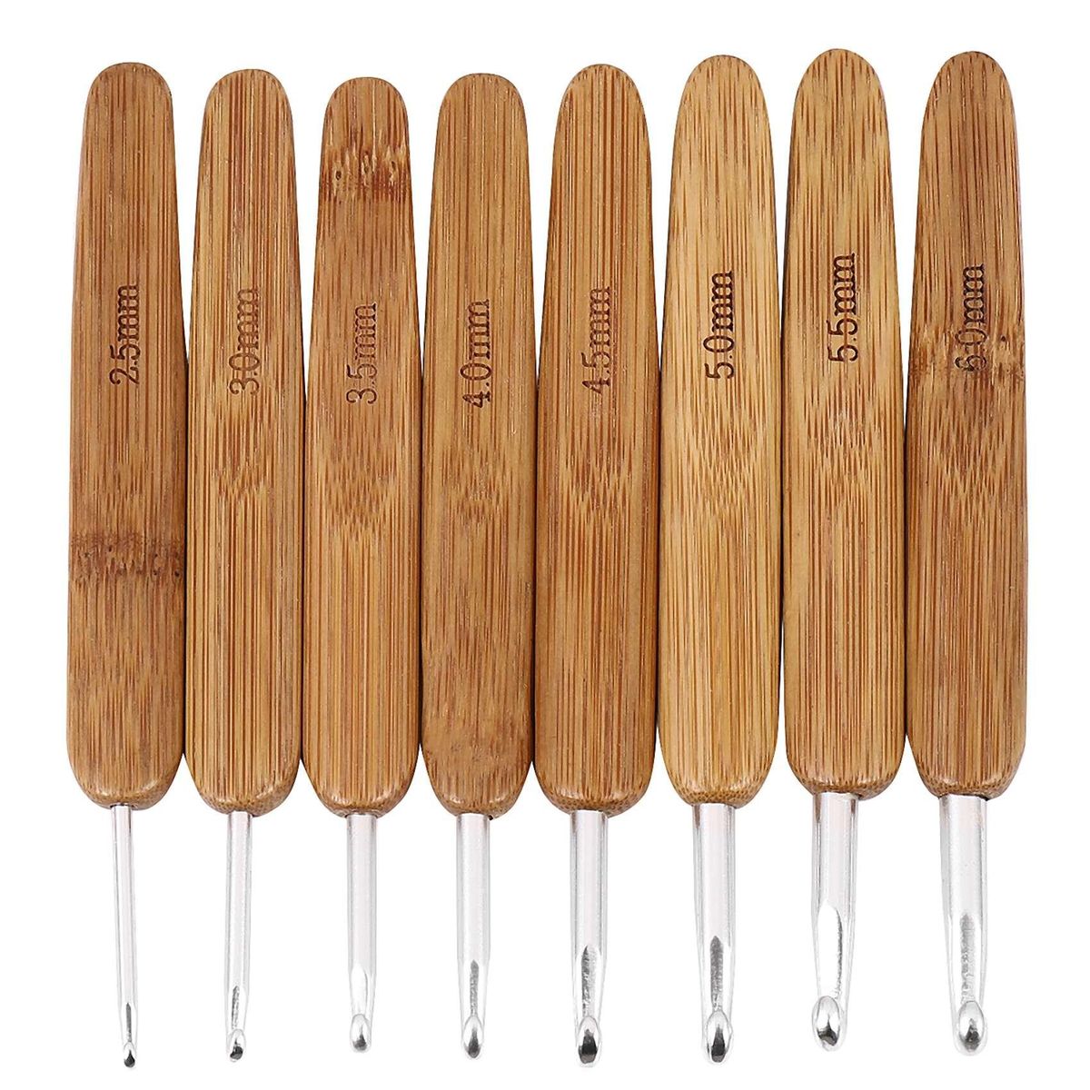 Bamboo Crochet Beginner Set Mixed Aluminum Handle Crochet Ho