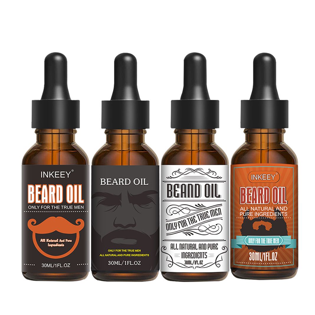 Beard Oil,Beard Growth,6 Organic Premium,Softens Beard 4pcs