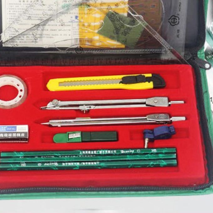 Geometry Kit Instrument Drawing Toolkit Student Supplies Set For