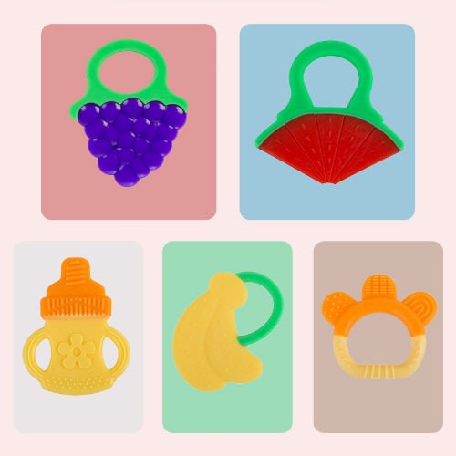 Baby Teething Oral Care Training Chew Toys - Pack Of 5