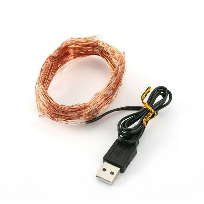 USB  O Er Wire String Lights  Hristmas   De Oration Lights  O Er Wire Pra Ti Al Star String Lights-colorful-10 M 100 Lights