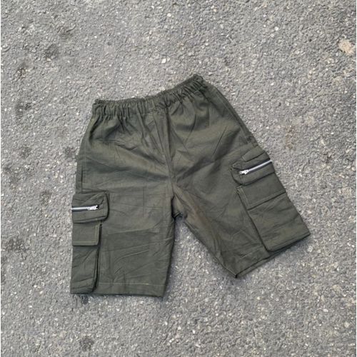 Green Cargo ZIP Shorts FOR MEN-WOMEN