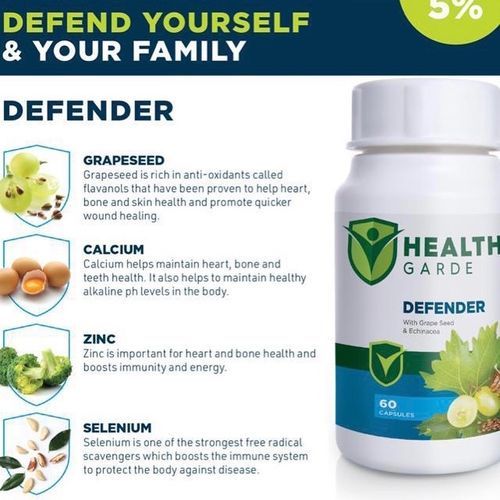 Defender Capsules(grapeseed, Echinacea And Zinc)