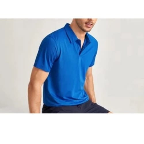 Men's Short Sleeve Polo - Royal Blue