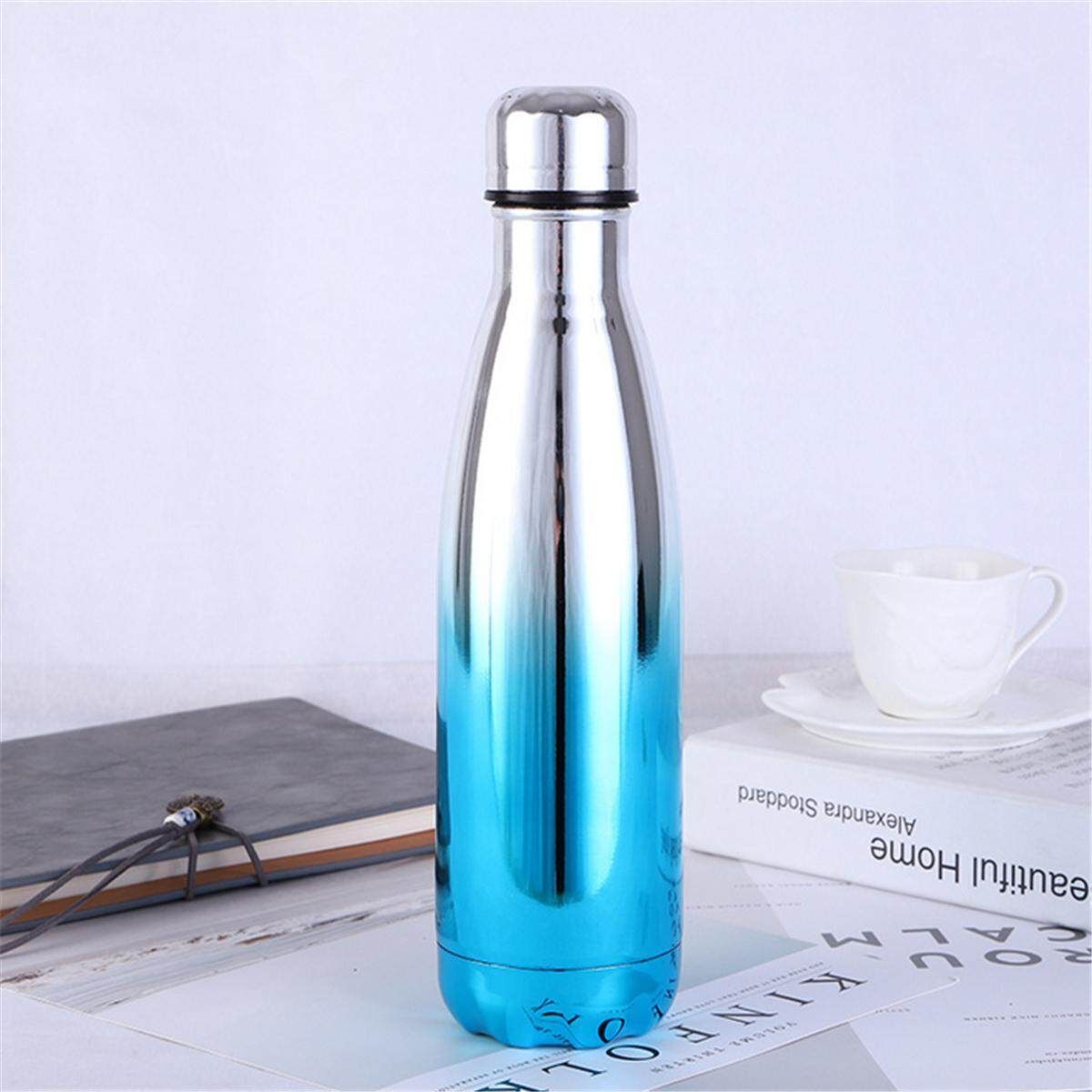 500ML Stainless Steel Sport Vaccum Insulated Flask Water Hot Cold Bottle UK Water Bottle Flask Stainless Steel Double Wall Vacuum Insulated 500ML Antique White