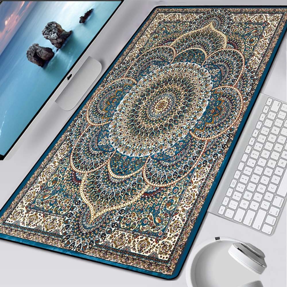 900x400mm Beautiful Persian Carpet Design Keyboard Mat