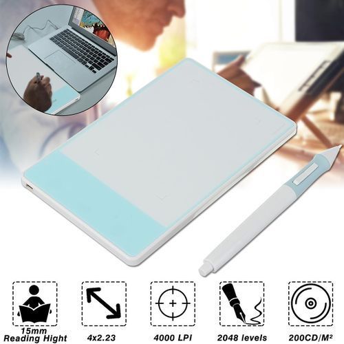 Huion H420 Pro Pad Graphics Drawing Writing USB Art Tablet Board Mat Digital Pen