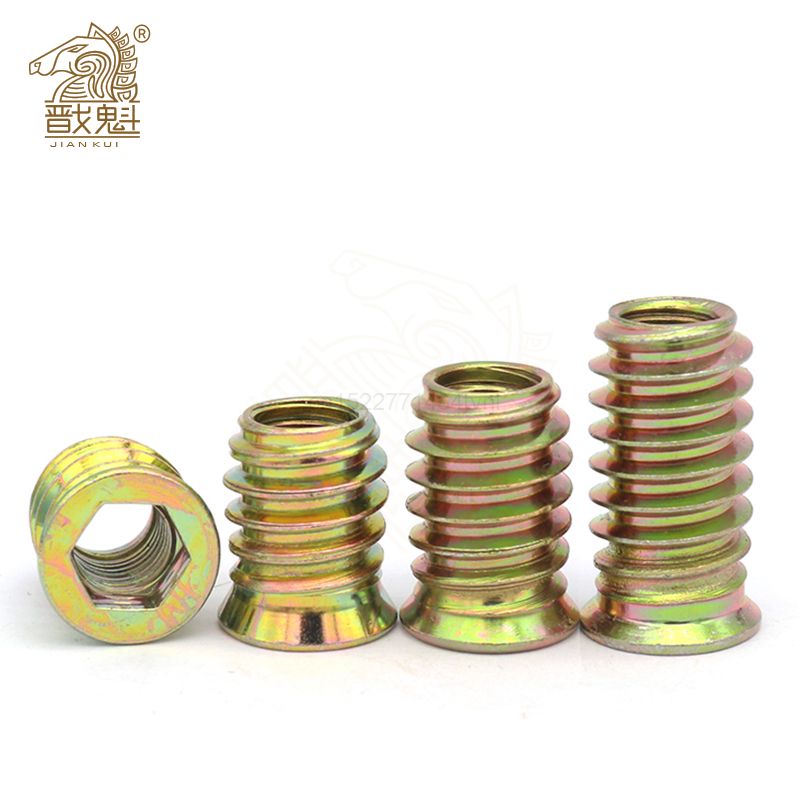 5 / 10 / 20 Hexagon Screw With Thread For Wooden Furniture