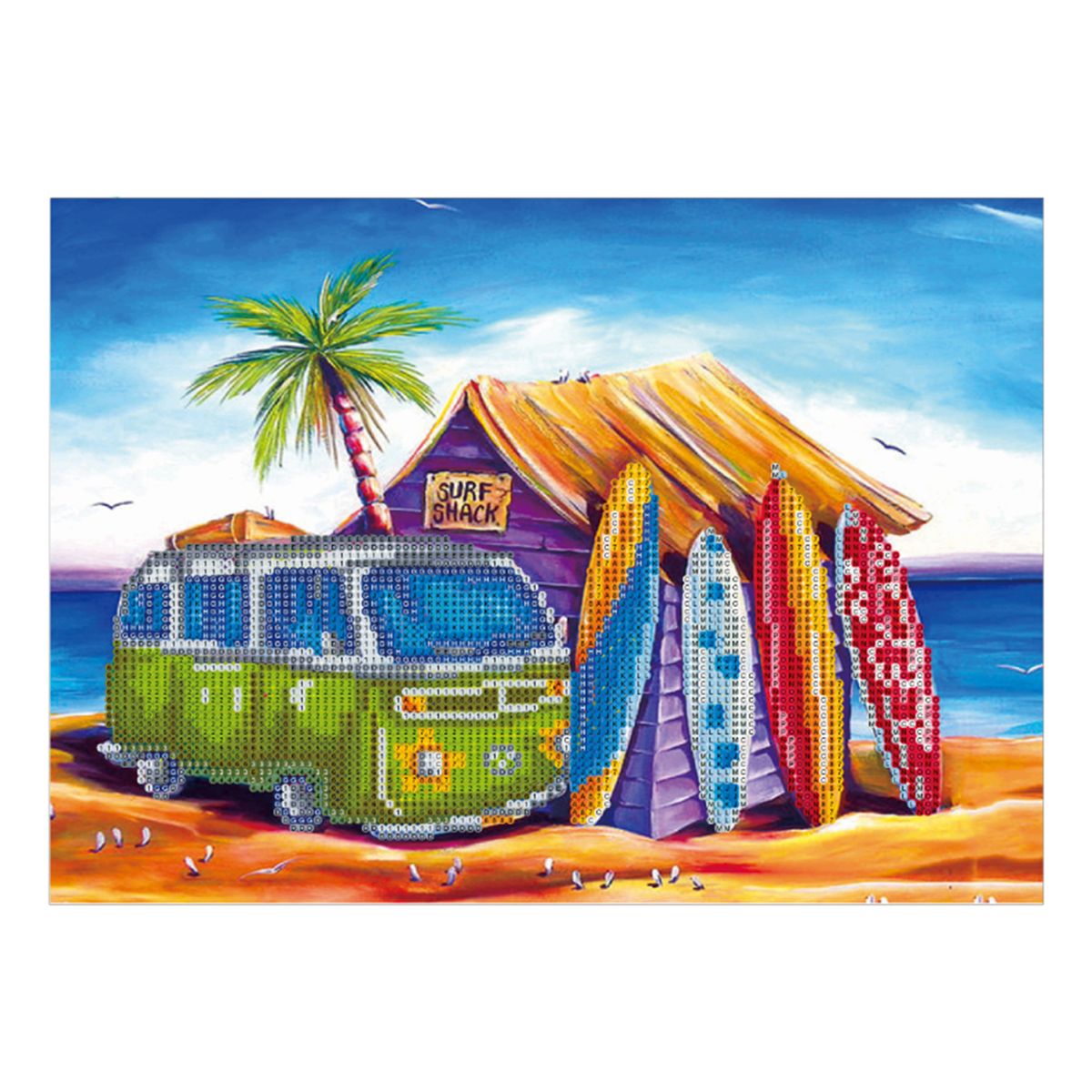 12*16 Inch/30 * 40cm DIY 5D Diamond Painting Kit Sea Pattern