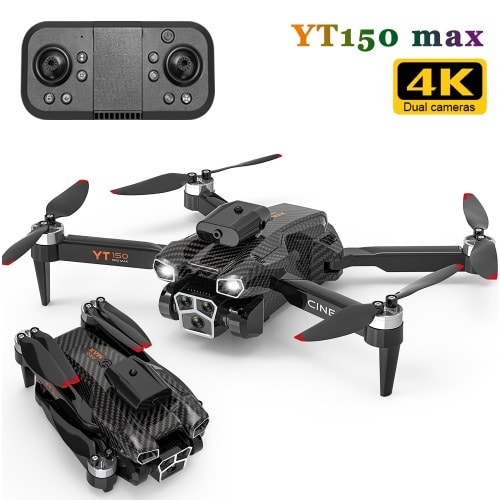 Triple Camera Rc Professional Drone Brushless 4ch Rc Foldable Quadcopter Obstacle Avoidance