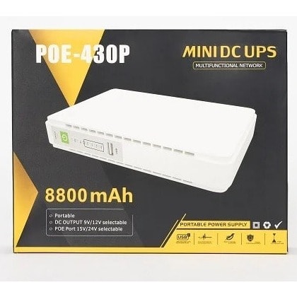 Poe 430p Mini Dc Ups For Router 9v 12v 15v 8800mah