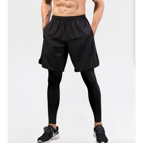 Men's Undetachable Sport Leggings + Short