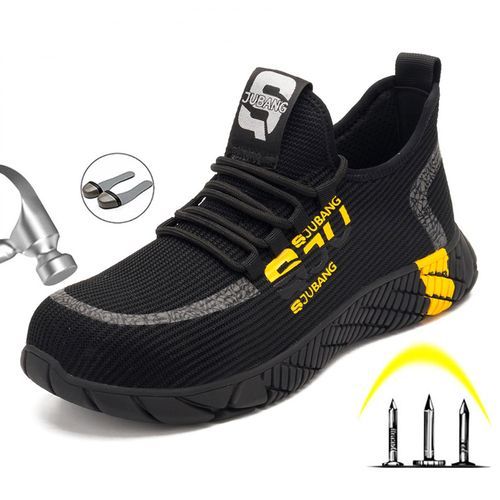 Safety Shoes For Men Work Breathable Air Mesh Work Boots Mens Shoes