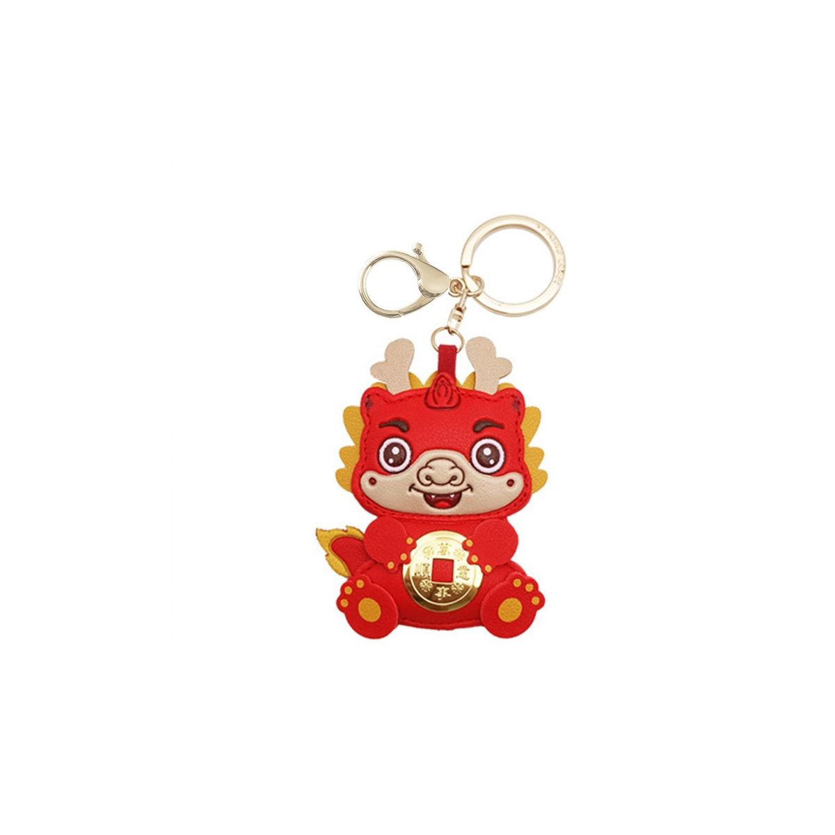 Lightweight Keychain Dragon Keychain Shoulder Bag Pendant Festive New Red