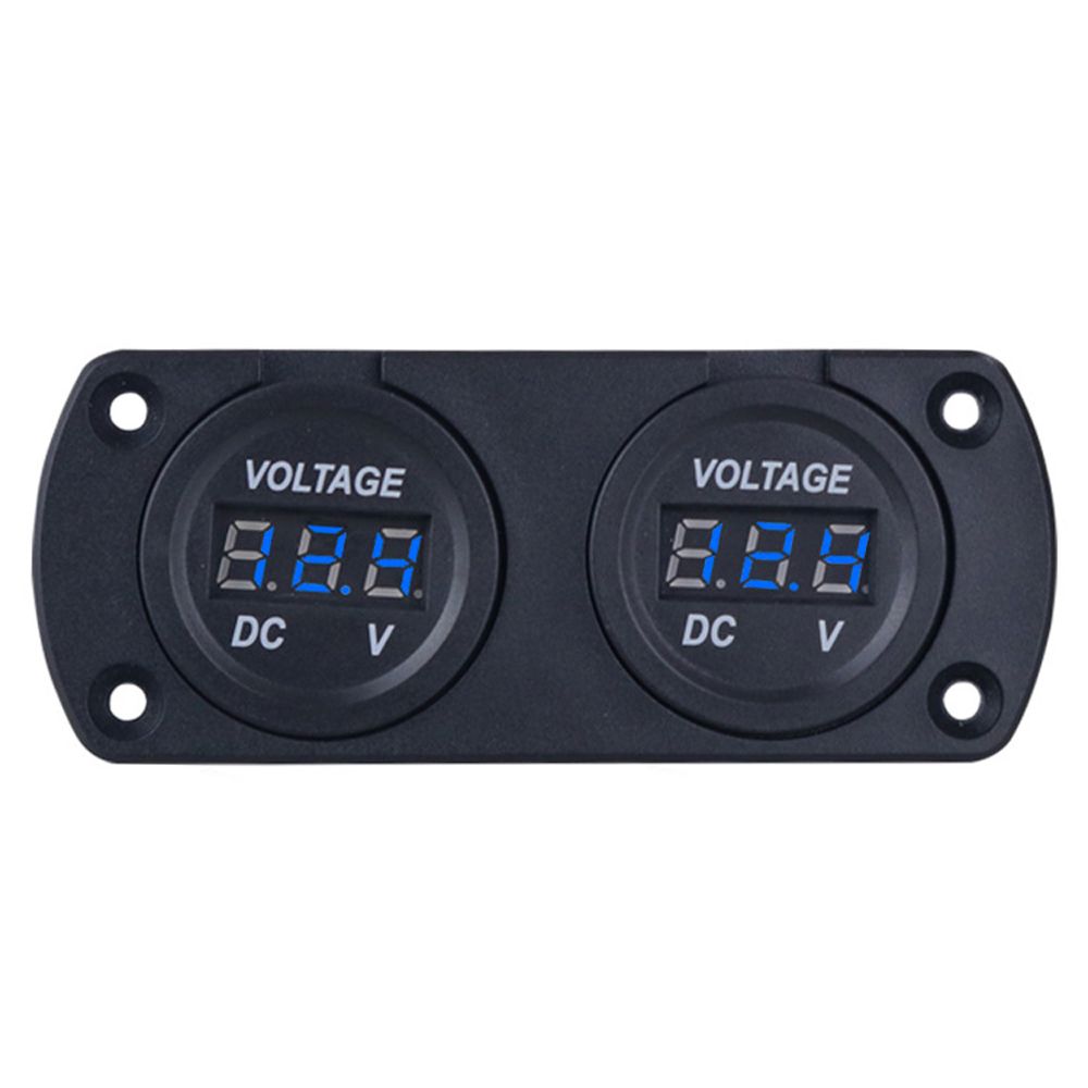 Car Voltmeter Led Dual Digital Display Voltage Gauge 6-35V