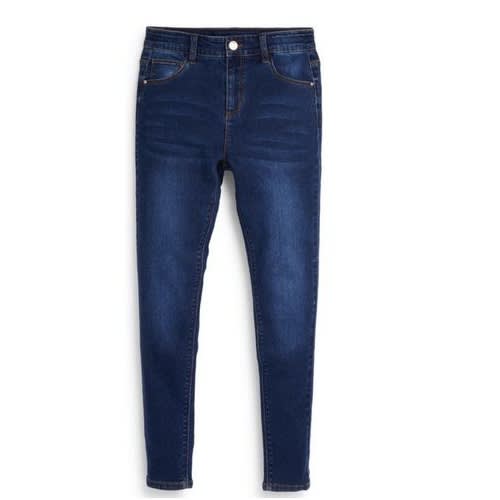 Girls Fitted Party Jeans Trousers - Blue