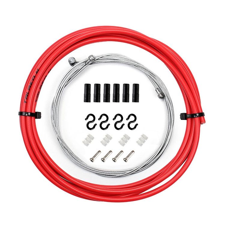 7 In 1 Mushroom Head PVC Brake Cable Tube Set For Road Bike