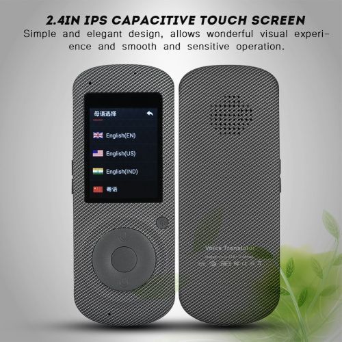 Portable Voice Translator 2.4in Screen Intelligent Real Time WIFI 37 Language Translation Travel Translator Builtin HIFI Speaker DJLAB