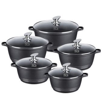 Nea Viola Die-cast Non-stick Stockpot Set - 5 Pieces