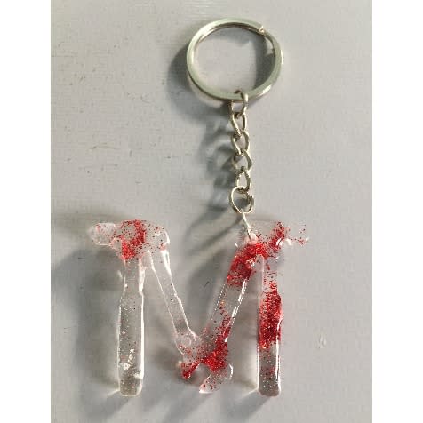 Letter M Customized Key Holder/ Bag Charm
