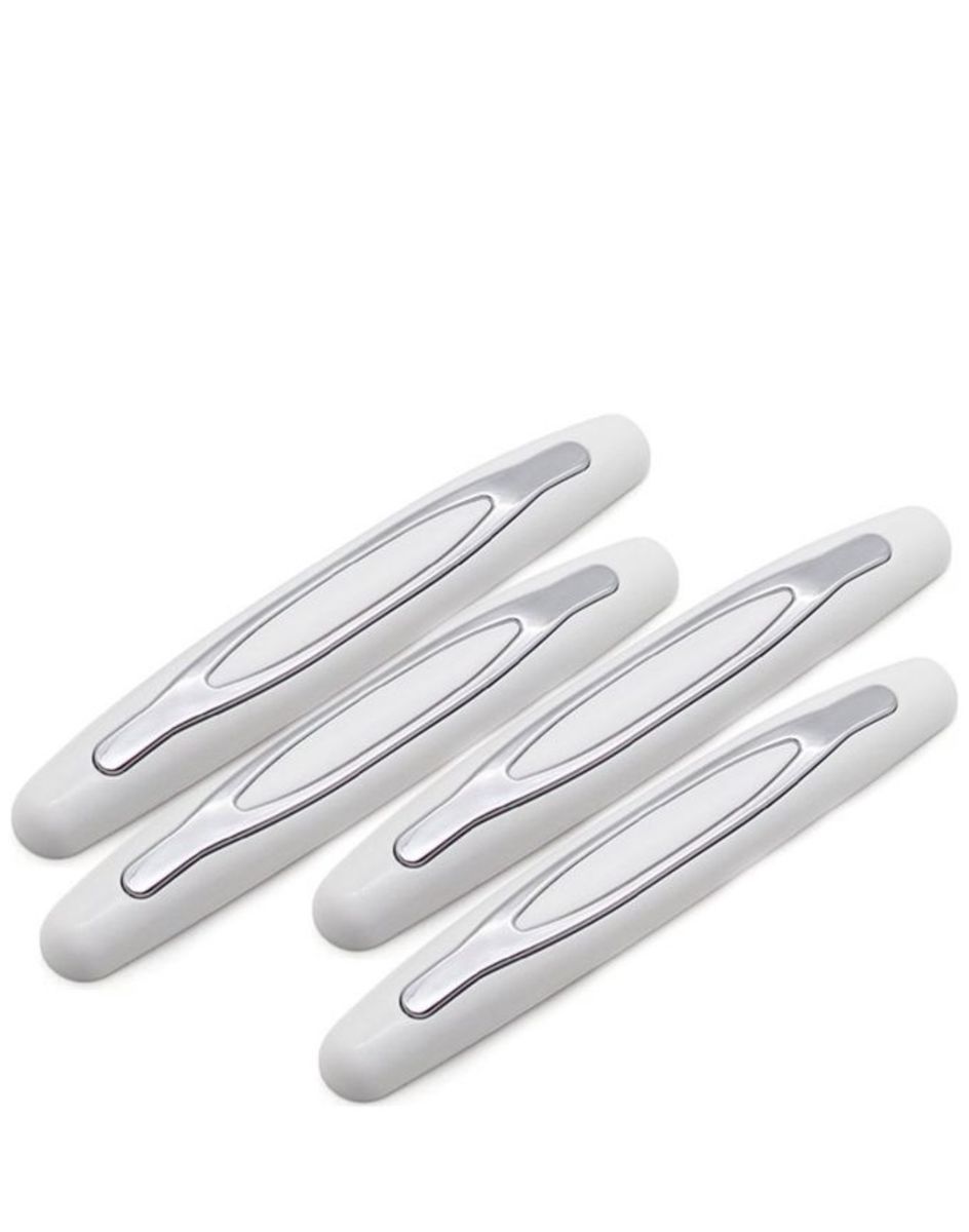 Universal Car Door Edge Scratch Prevention Chrome White