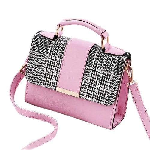Ladies Hand & Crossbody Bag - Women's Shoulder Bag - Pink