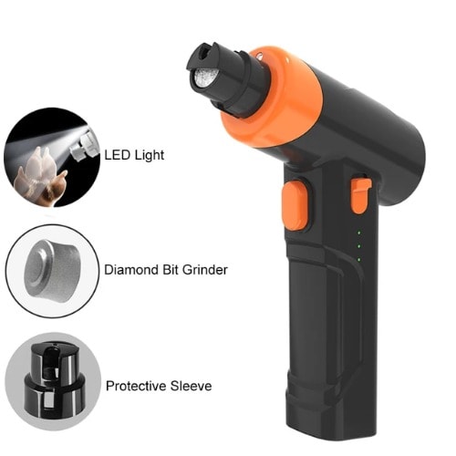 TD Dog & Cat Electric Led Lite Nail Trimmer - Black