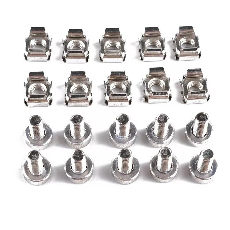 M5 Square Hole Hardware Cage Nuts & Mounting Screws Washers Kit For Server Rack Cabinet Repair Tool parts