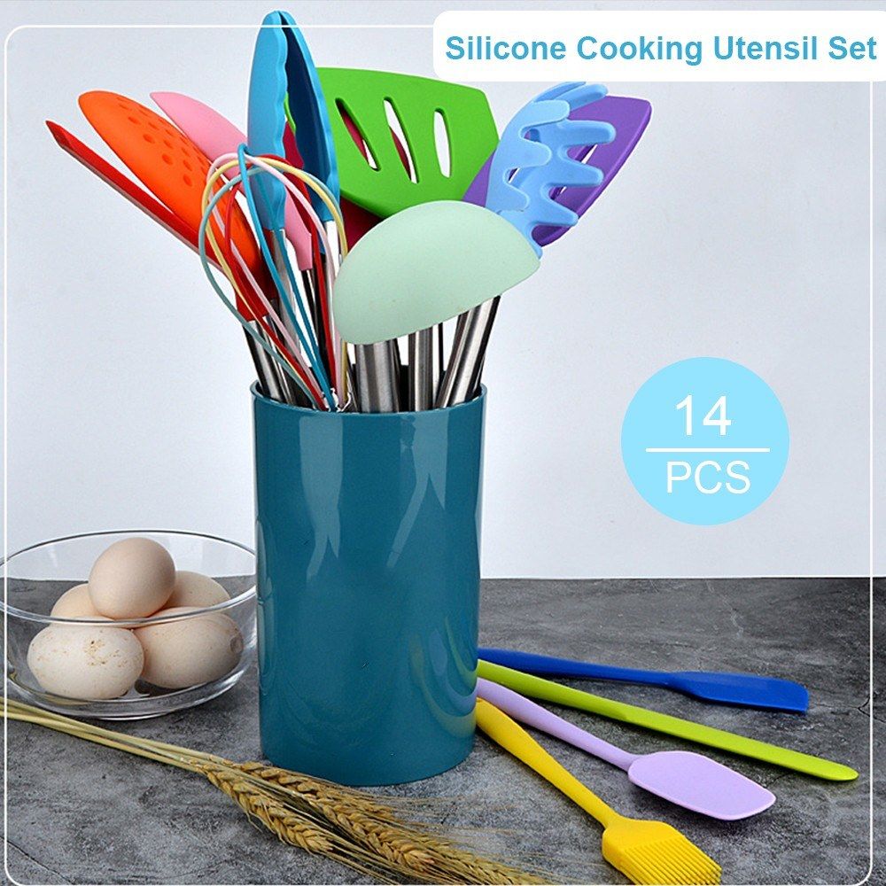 Silicone Cooking Utensil Set Non-stick Kitchen Utensils Set