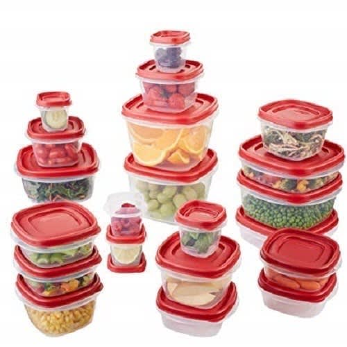 38pcs Transparent Food Storage Container Bowls With Lid
