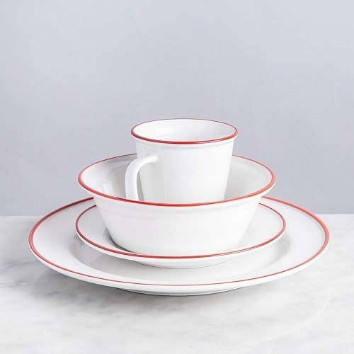 Godinger Gathering 16pcs Dinnerware Set - Red Touch