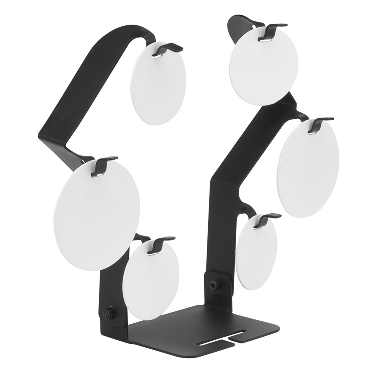 Shooting Target Movable Hanging Bullseye 6-Plate-Black