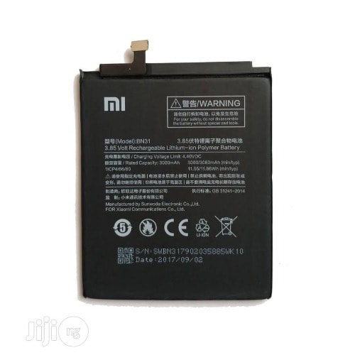 Replacement  Battery For Xiaomi Redmi Note 5a / 5a Pro Bn31