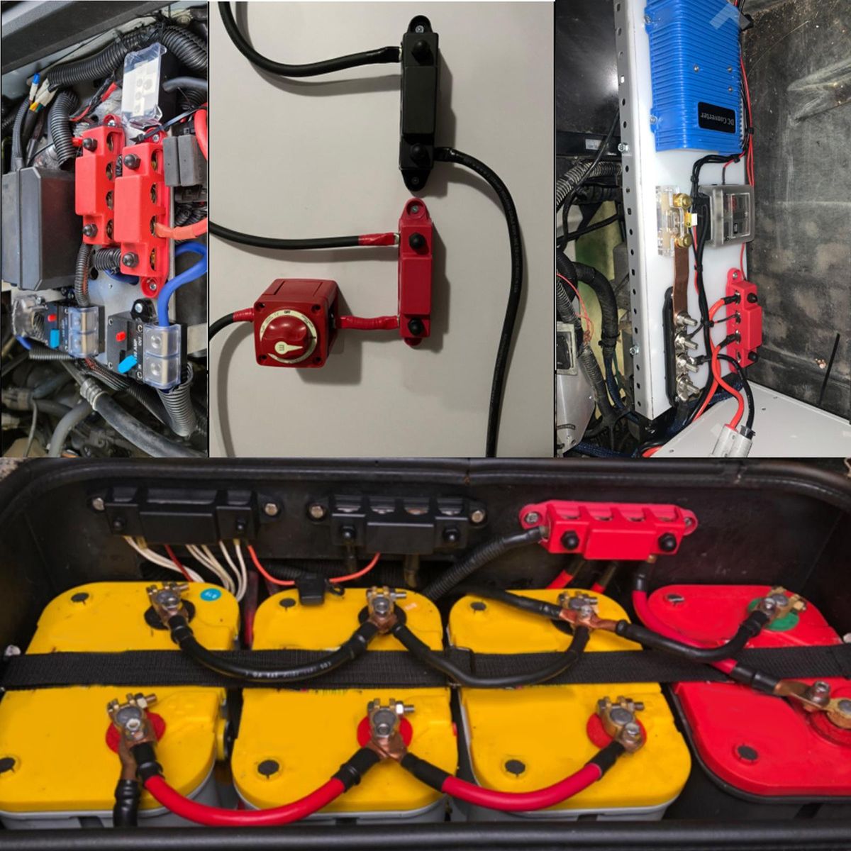 Power Distribution Block Bus Bar Marine Bus  Black