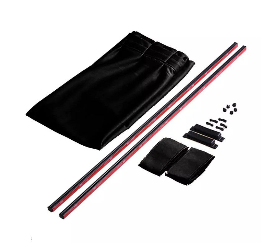 2Pcs Universal Luxury VIP Car Van SUV Window Curtain UV Sunshade Visor Kit Rear Window Sunshad WEF