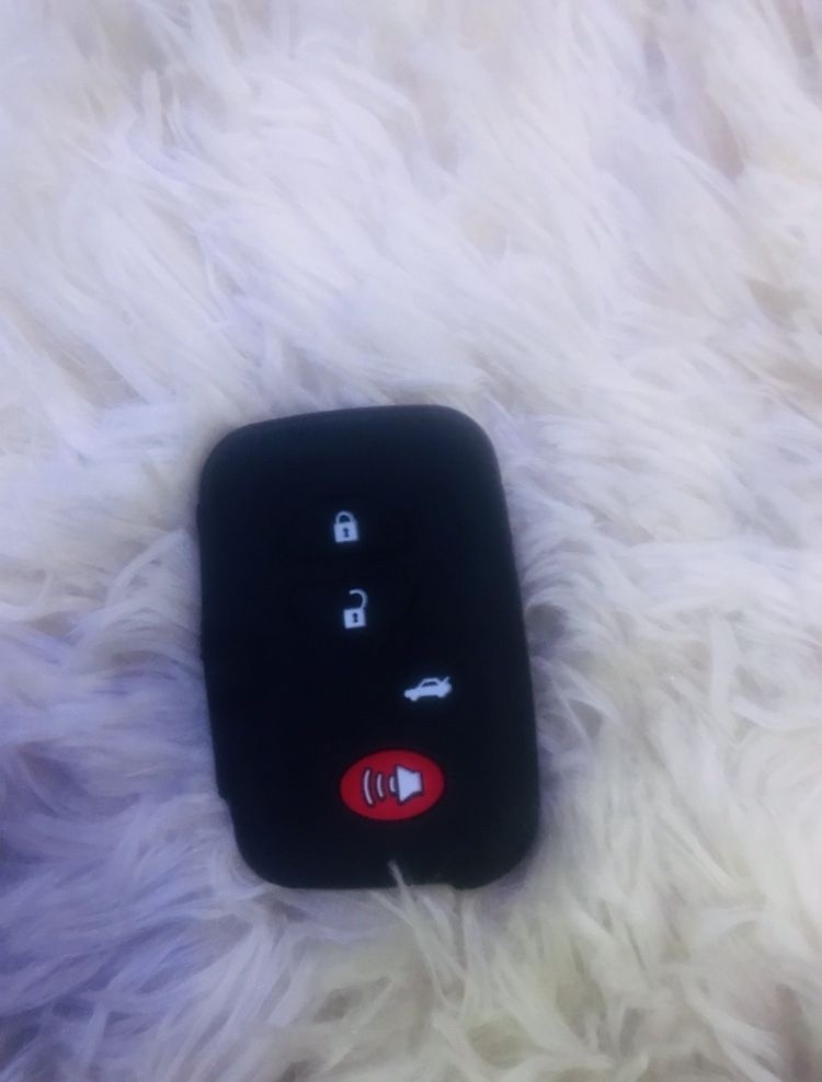 Toyota 4button Silicon Remote Key Case Cover Black