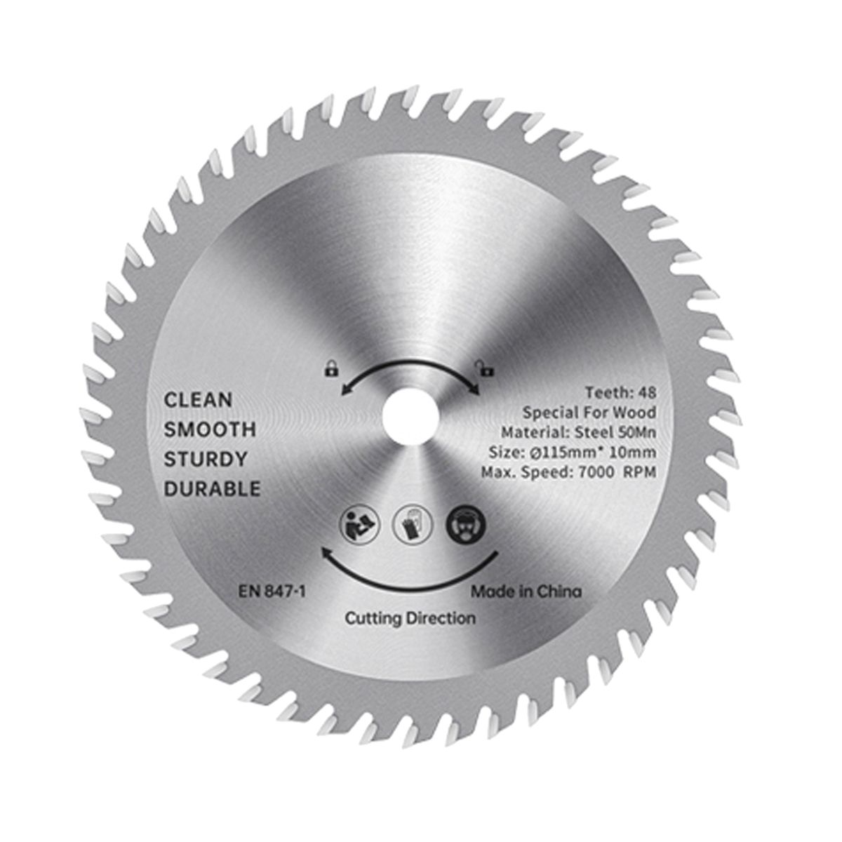 115mm Circular Saw Blade TCT Wood Cutter Alloy Steel 48