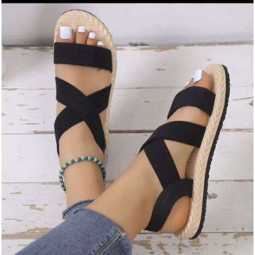 Trendy Ladies Sandals - Black