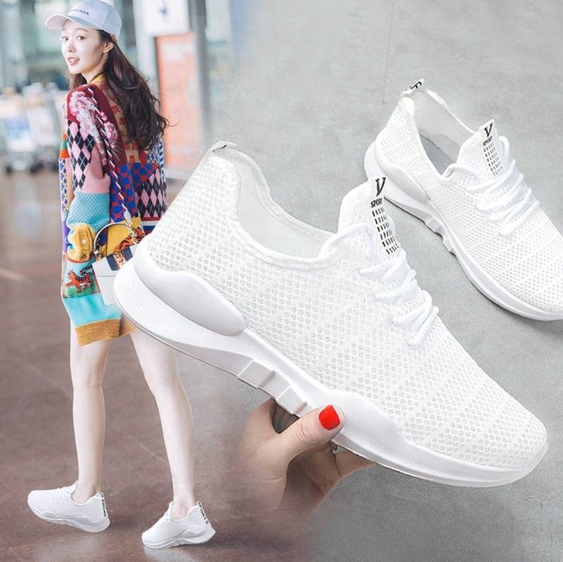 Ladies Casual White Attractive Chillout Comfortable Shoes - Outdoor Sneakers