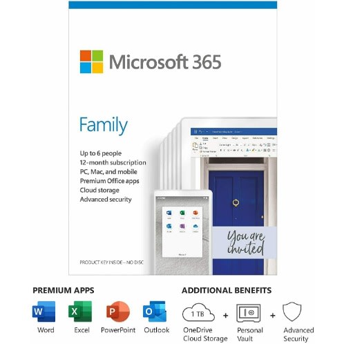 Office 365 Family Up To 6 Users 1 Year