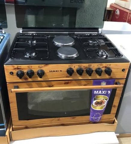 Free Standing Gas Cooker- MAXI 60x90 4+2 WOOD