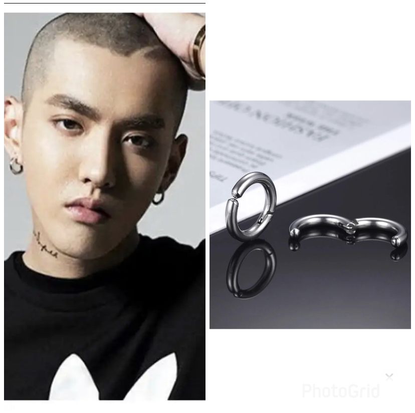 LUXURY UNISEX NO PIERCING STUD EARRING