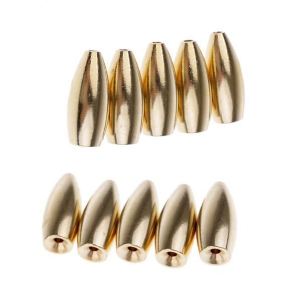 2x 10 Pcs Brass Sinker Weights  Weights Sinker 3.5 /