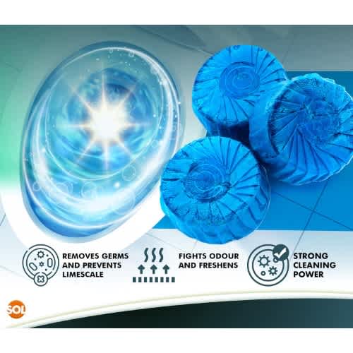 Bubble Blue Toilet Bowl Cleaner - 10 Pieces