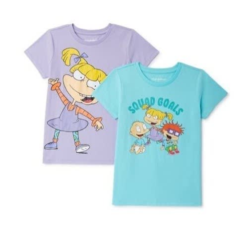 All About Rugrats Girls Short Sleeve Graphic T-shirt - 2 Packs
