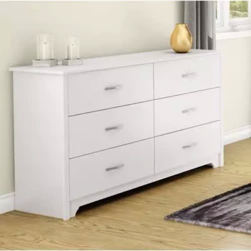 6 Chest Drawers Storage - White