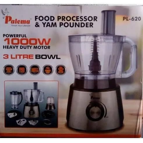 2 In 1 Yam Pounder/Food Processor - 1000w - PL-620