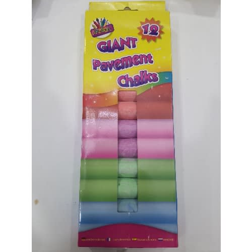 Giant Pavement Chalk - 12 colors